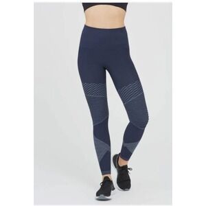 NWT SPANX Look at Me Now Seamless Moto Leggings in Indigo Sky Sz 1X/1TG 50200R